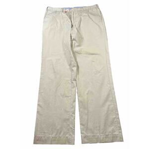 Polo Ralph Lauren Chino Pants Men 35x32 Beige Stretch Classic Fit‎ Stone Cream